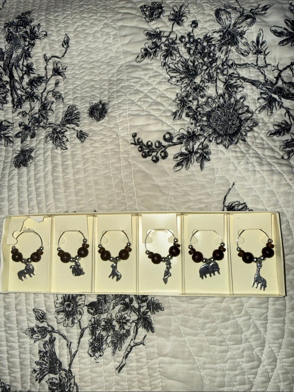 Pier 1 imports Wine Charms set of 6 animals jungle safari